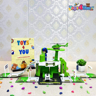 RACE TRACK CITY PARKING SET - 46 PCS